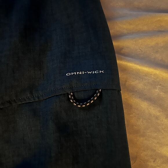 Columbia Gavin Ridge Vented Outdoors Hiking Shirt Mens L Blue Heather - Picture 7 of 8